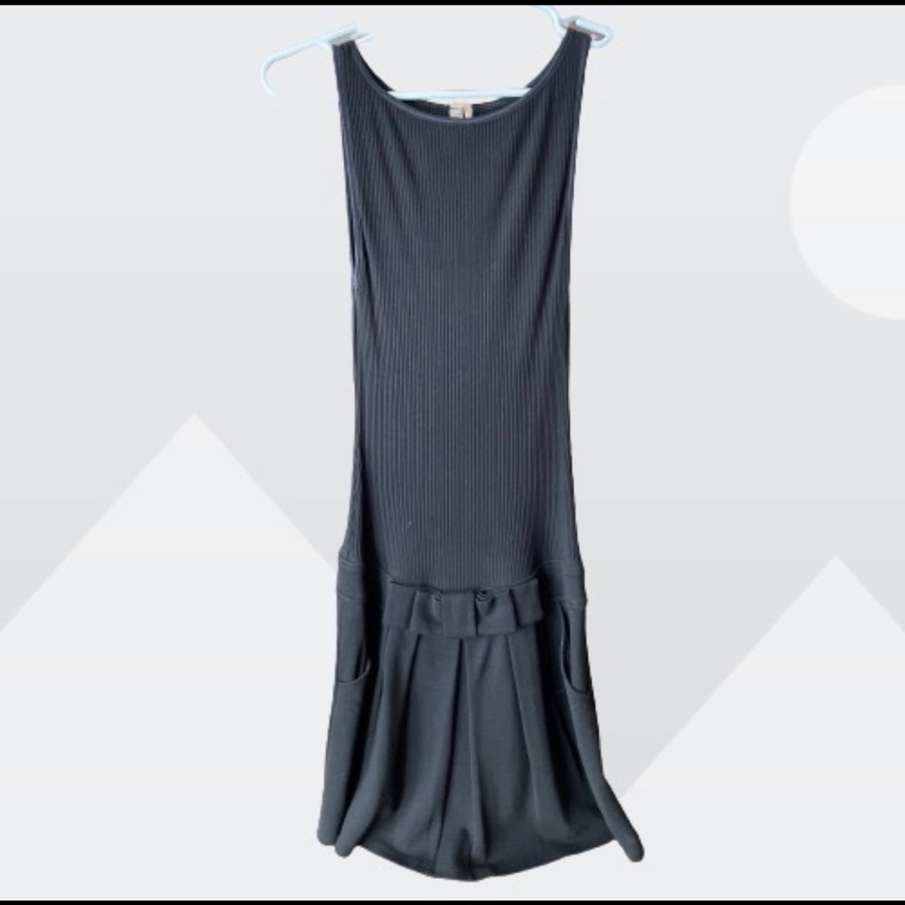 EUC- Bailey 44 Black Sleeveless Dropped Waist Stretch Dress- Size S